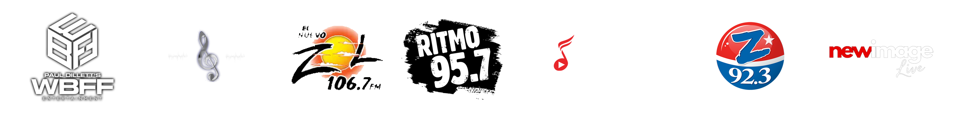 Event Sponsors - WBFF, Ritmo 95.7, Z 92.3 and Partners